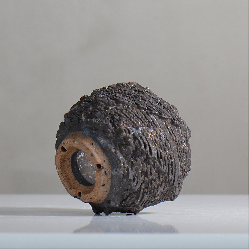 菊地元野 / DANSOU GLOSS ブラック / kg2_db05_xs /  約φ8cm / 植木鉢