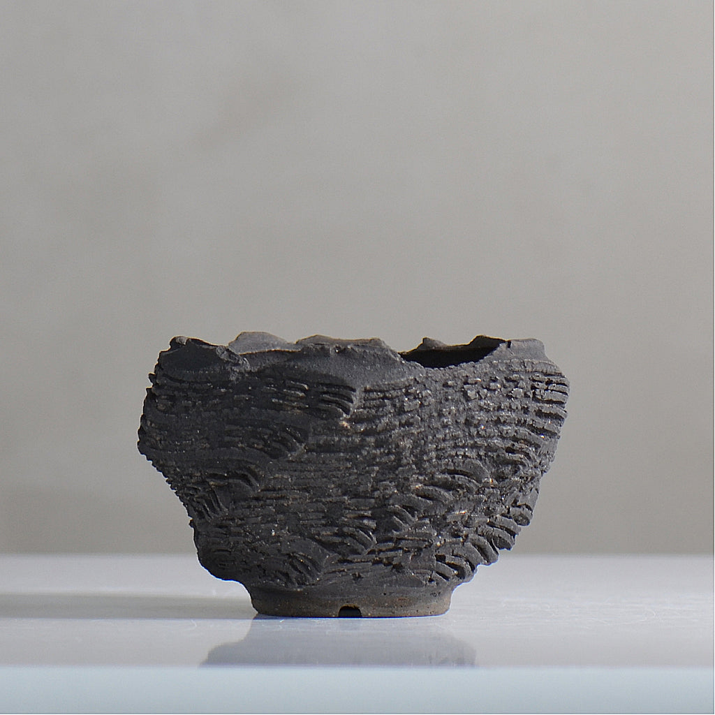 菊地元野 / DANSOU GLOSS ブラック / kg2_db07_s /  約φ9.5cm / 植木鉢