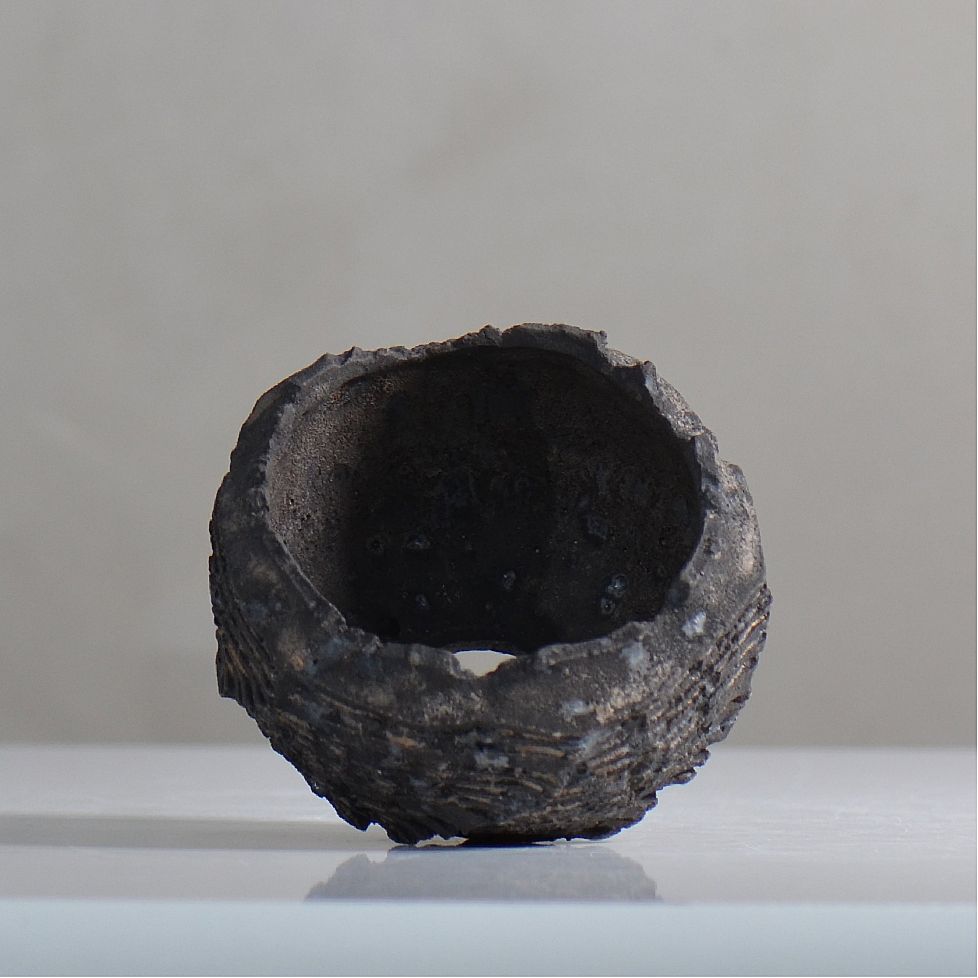 菊地元野 / DANSOU GLOSS ブラック / kg2_db08_xs /  約φ8.2cm / 植木鉢