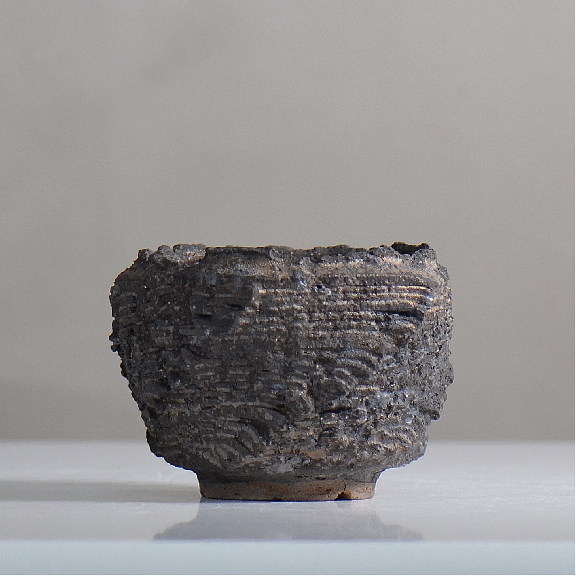 菊地元野 / DANSOU GLOSS ブラック / kg2_db09_xs /  約φ8.5cm / 植木鉢