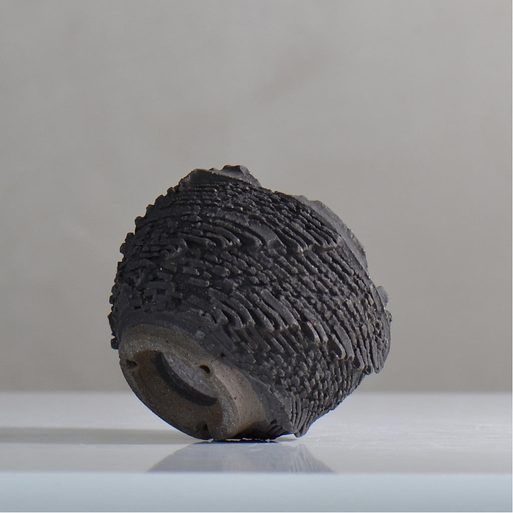 菊地元野 / DANSOU GLOSS ブラック / kg2_db10_xs /  約φ8cm / 植木鉢