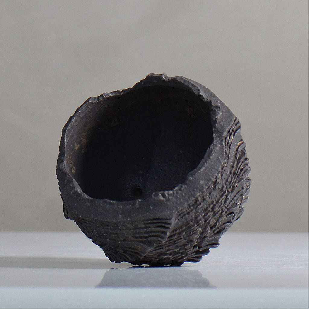 菊地元野 / DANSOU GLOSS ブラック / kg2_db10_xs /  約φ8cm / 植木鉢