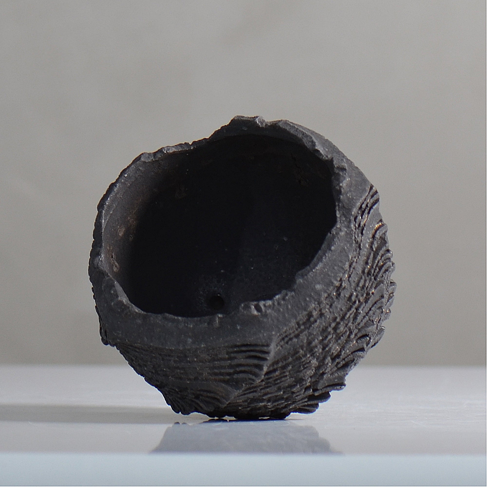 菊地元野 / DANSOU GLOSS ブラック / kg2_db10_xs /  約φ8cm / 植木鉢