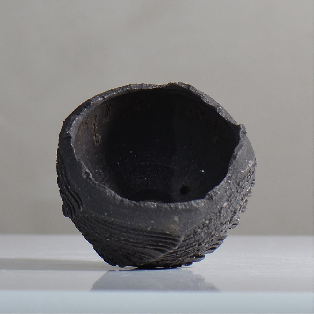 菊地元野 / DANSOU GLOSS ブラック / kg2_db12_xs /  約φ8.5cm / 植木鉢