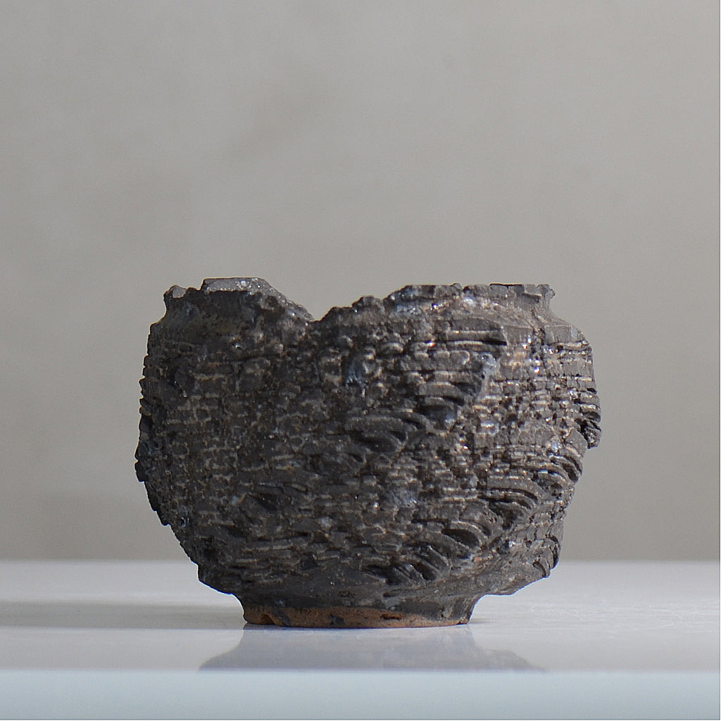 菊地元野 / DANSOU GLOSS ブラック / kg2_db13_s /  約φ10cm / 植木鉢
