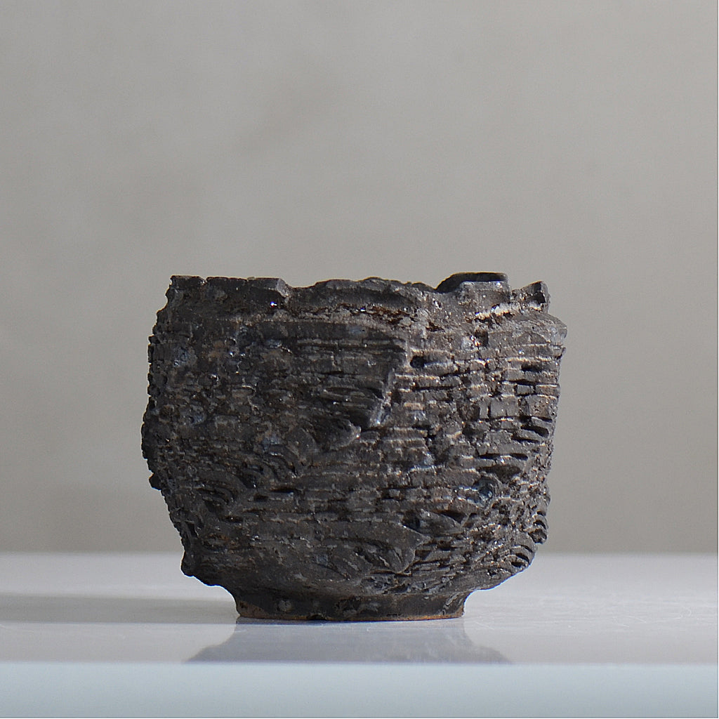 菊地元野 / DANSOU GLOSS ブラック / kg2_db13_s /  約φ10cm / 植木鉢