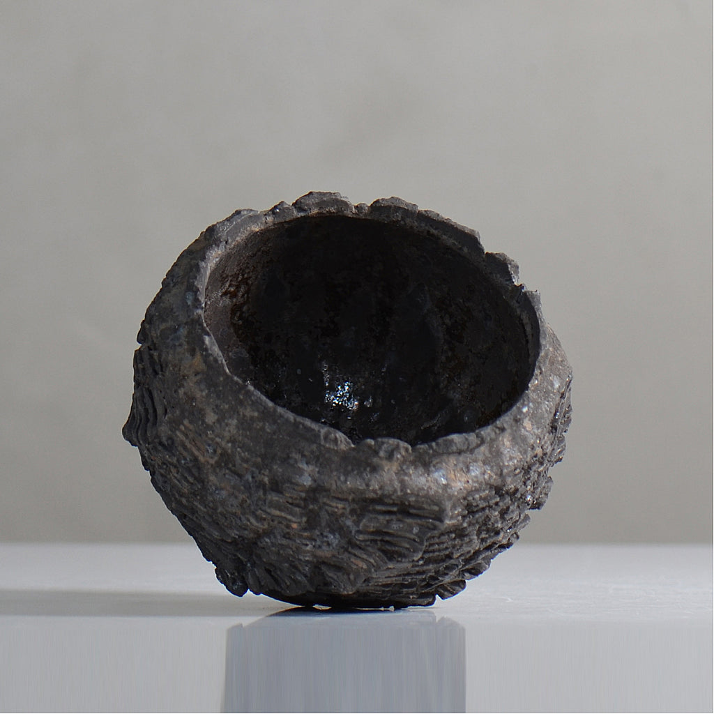 菊地元野 / DANSOU GLOSS ブラック / kg2_db14_s /  約φ9.5cm / 植木鉢