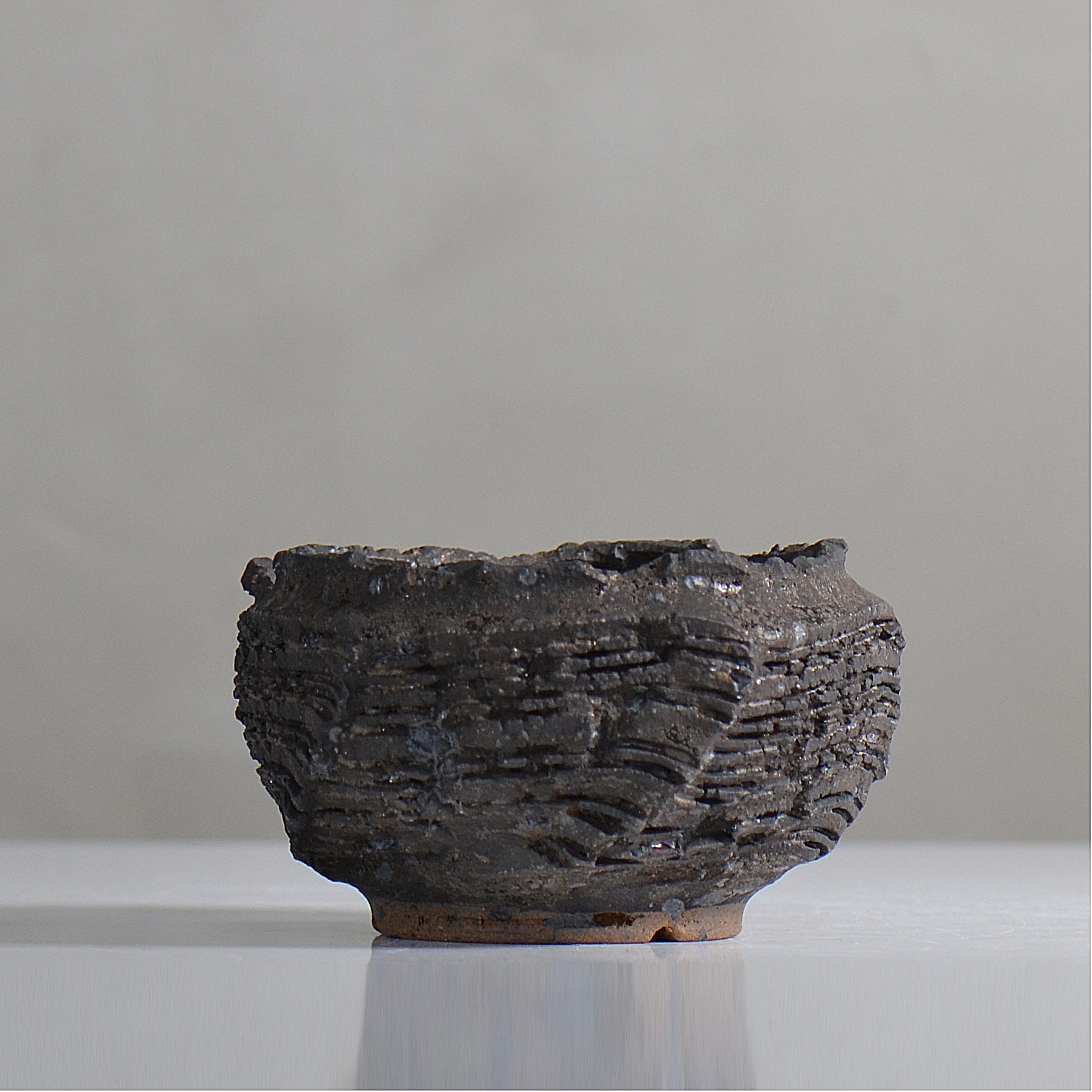 菊地元野 / DANSOU GLOSS ブラック / kg2_db15_s /  約φ10.5cm / 植木鉢