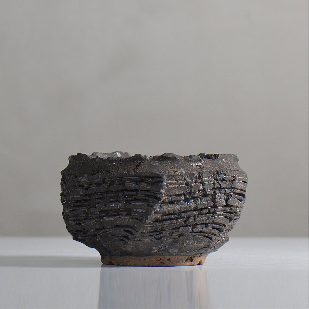 菊地元野 / DANSOU GLOSS ブラック / kg2_db15_s /  約φ10.5cm / 植木鉢