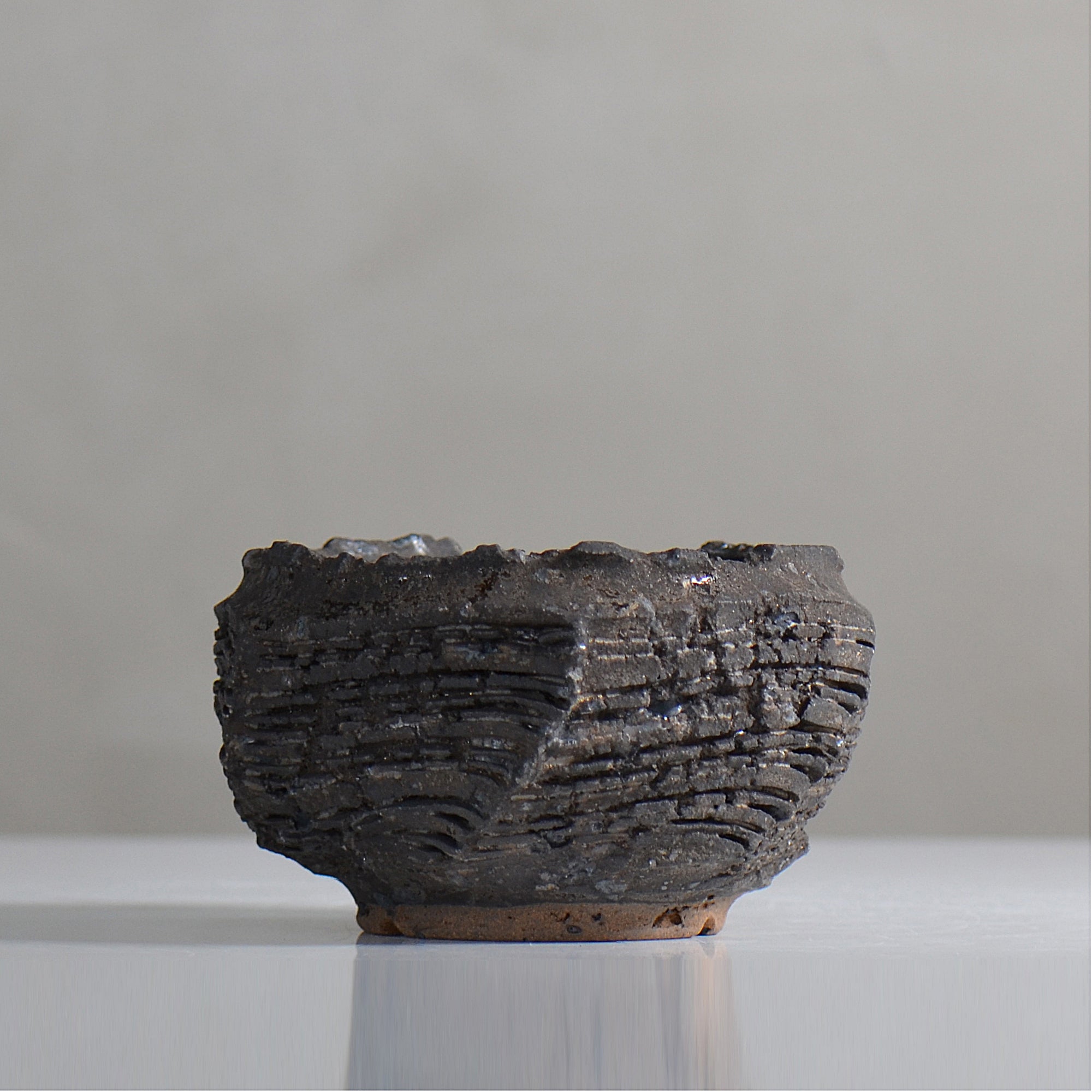 菊地元野 / DANSOU GLOSS ブラック / kg2_db15_s /  約φ10.5cm / 植木鉢