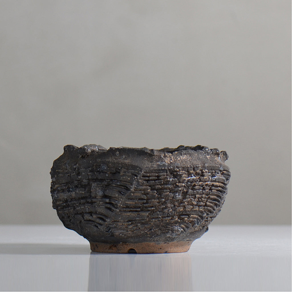 菊地元野 / DANSOU GLOSS ブラック / kg2_db15_s /  約φ10.5cm / 植木鉢