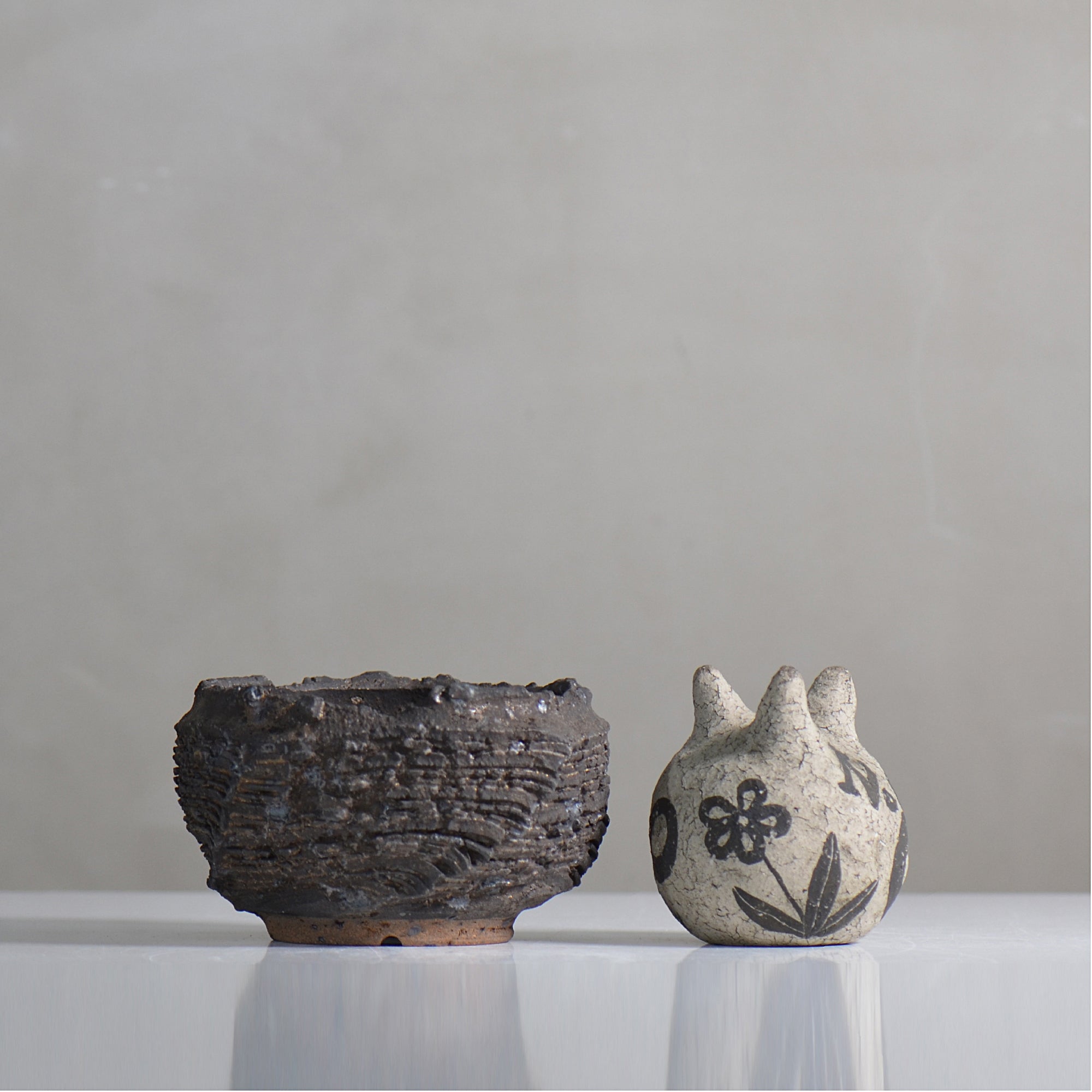 菊地元野 / DANSOU GLOSS ブラック / kg2_db15_s /  約φ10.5cm / 植木鉢