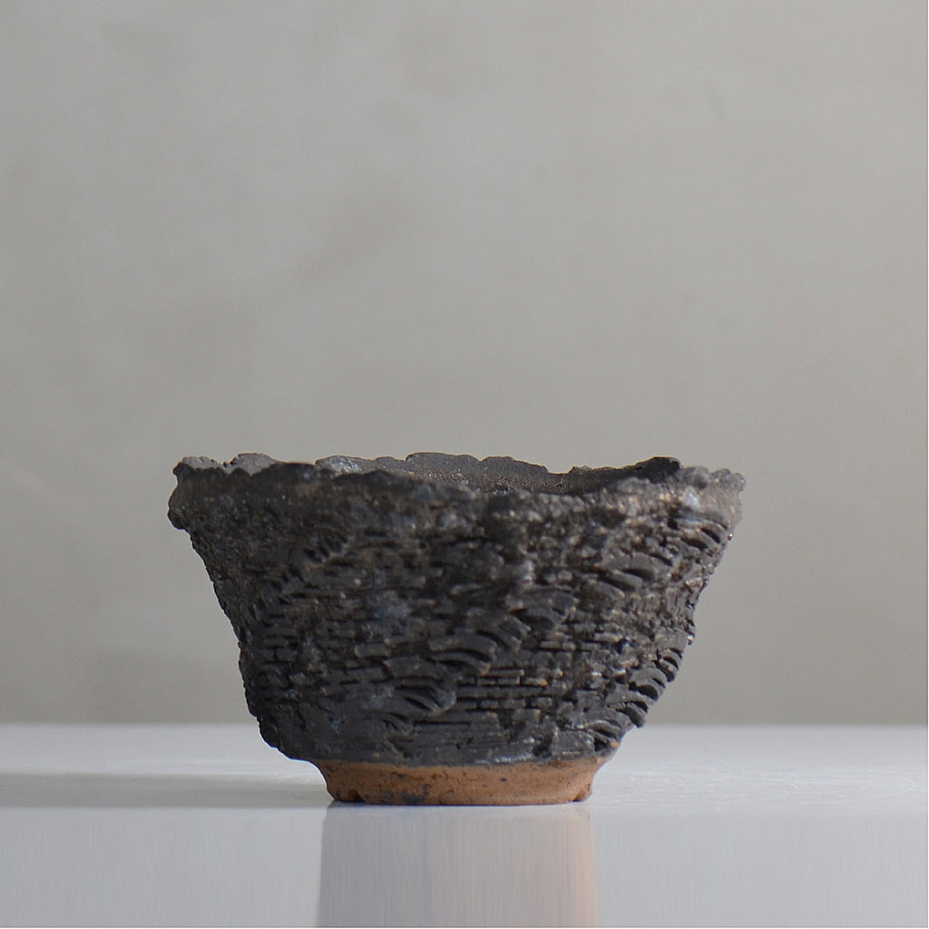 菊地元野 / DANSOU GLOSS ブラック / kg2_db16_m /  約φ14cm / 植木鉢
