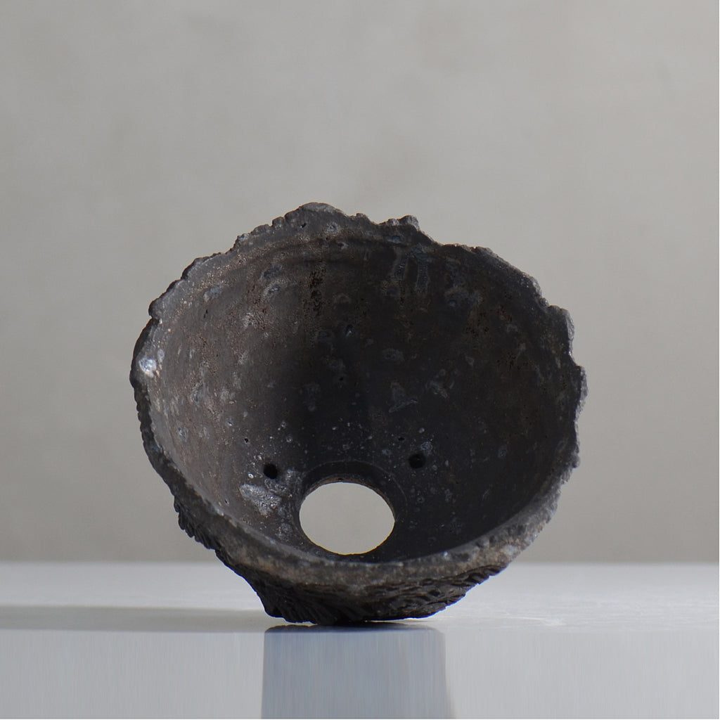 菊地元野 / DANSOU GLOSS ブラック / kg2_db16_m /  約φ14cm / 植木鉢