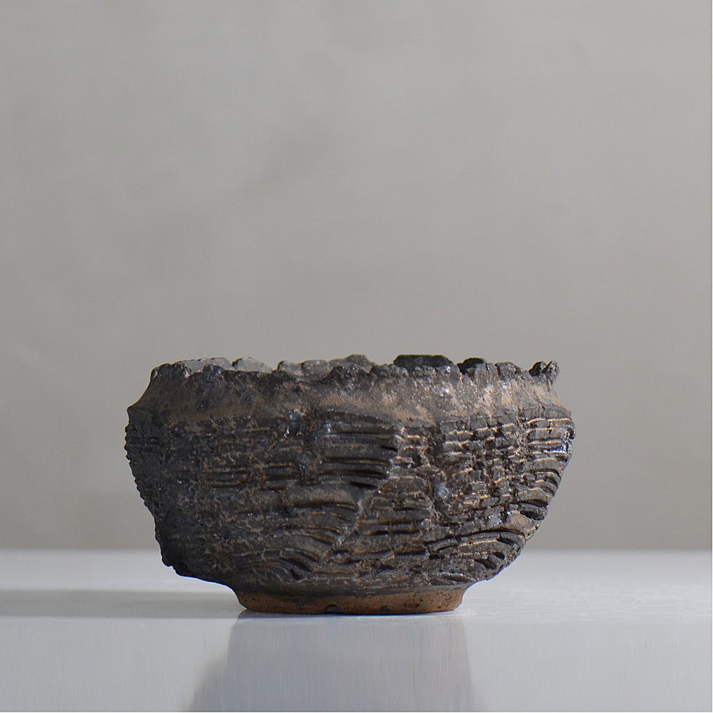 菊地元野 / DANSOU GLOSS ブラック / kg2_db18_s /  約φ11.7cm / 植木鉢