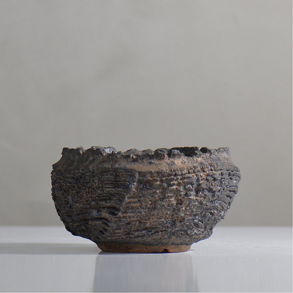 菊地元野 / DANSOU GLOSS ブラック / kg2_db18_s /  約φ11.7cm / 植木鉢