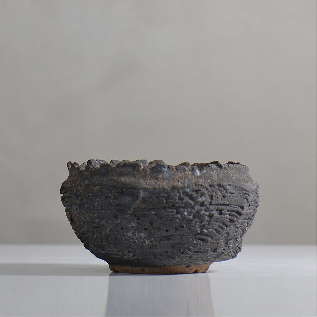 菊地元野 / DANSOU GLOSS ブラック / kg2_db18_s /  約φ11.7cm / 植木鉢