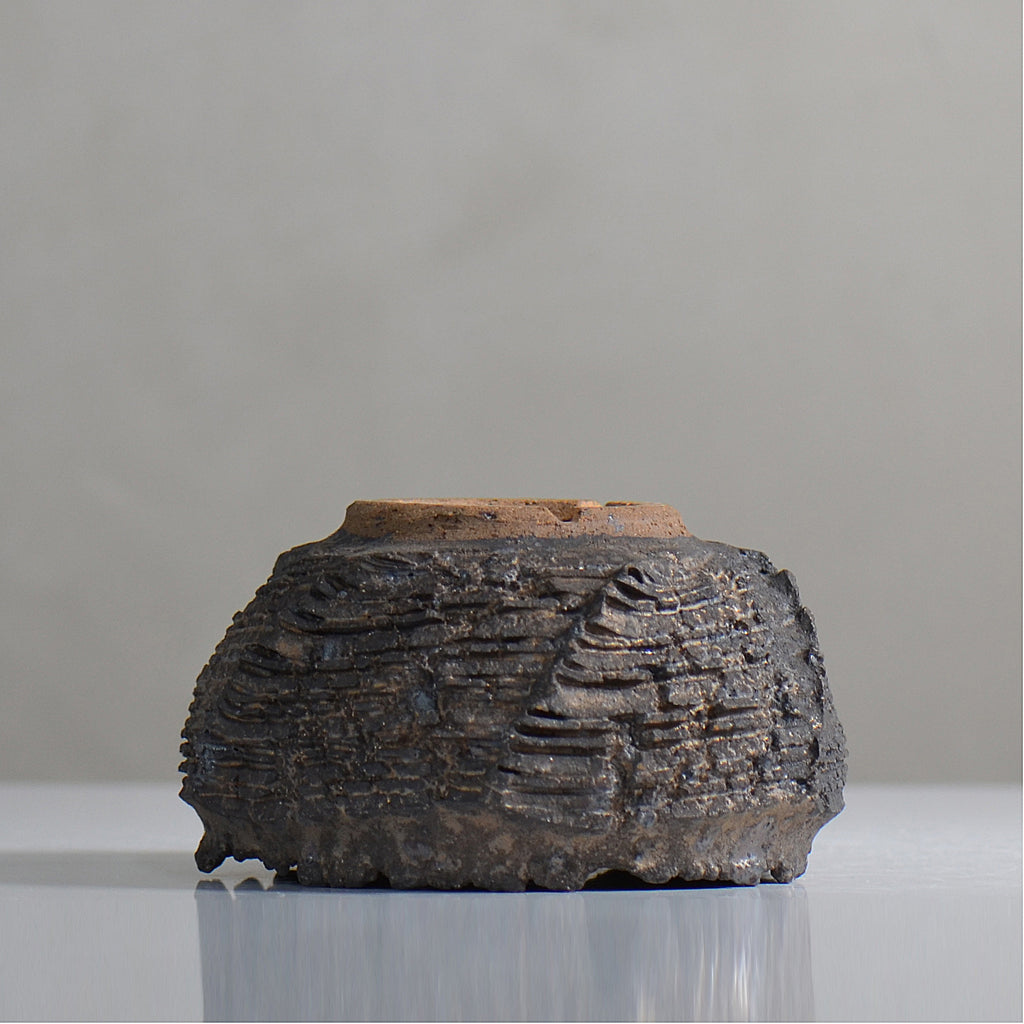 菊地元野 / DANSOU GLOSS ブラック / kg2_db18_s /  約φ11.7cm / 植木鉢