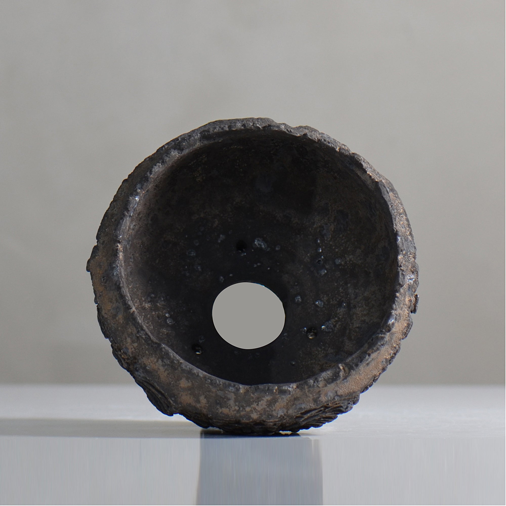 菊地元野 / DANSOU GLOSS ブラック / kg2_db18_s /  約φ11.7cm / 植木鉢