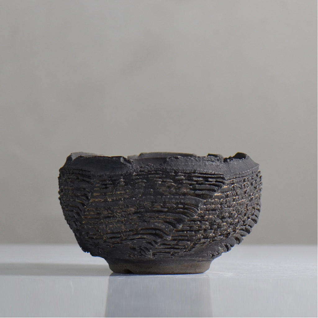 菊地元野 / DANSOU GLOSS ブラック / kg2_db19_s /  約φ11.2cm / 植木鉢