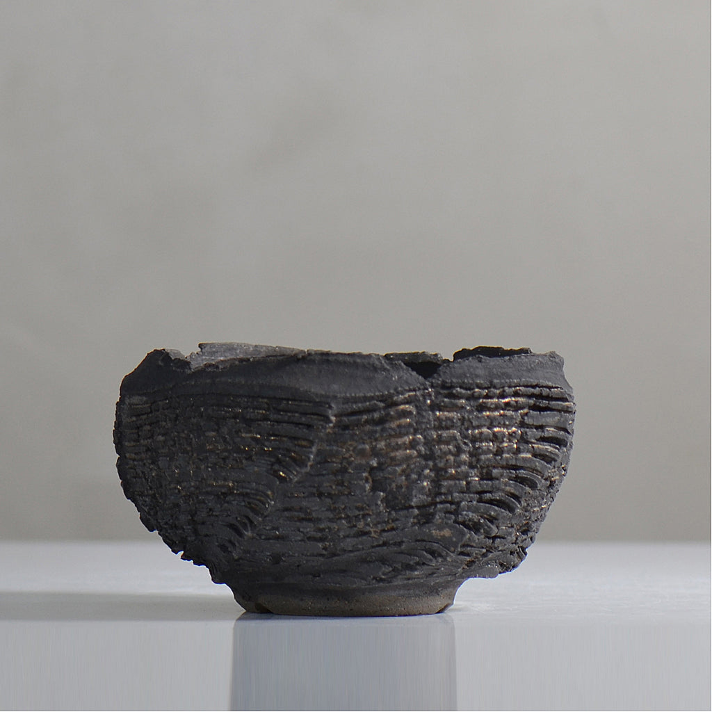 菊地元野 / DANSOU GLOSS ブラック / kg2_db19_s /  約φ11.2cm / 植木鉢