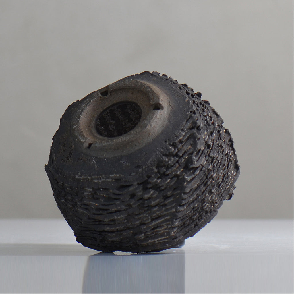 菊地元野 / DANSOU GLOSS ブラック / kg2_db20_s /  約φ10cm / 植木鉢