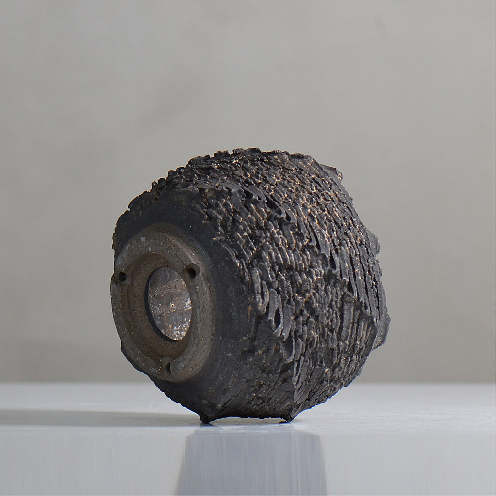 菊地元野 / DANSOU GLOSS ブラック / kg2_db21_s /  約φ9.5cm / 植木鉢