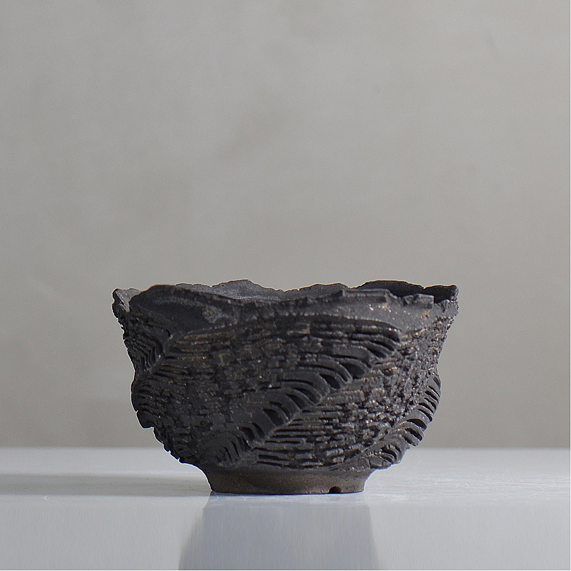 菊地元野 / DANSOU GLOSS ブラック / kg2_db22_m /  約φ13cm / 植木鉢