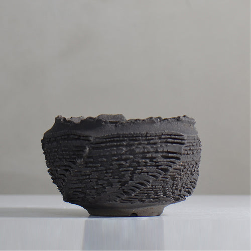 菊地元野 / DANSOU GLOSS ブラック / kg2_db23_s /  約φ10.5cm / 植木鉢