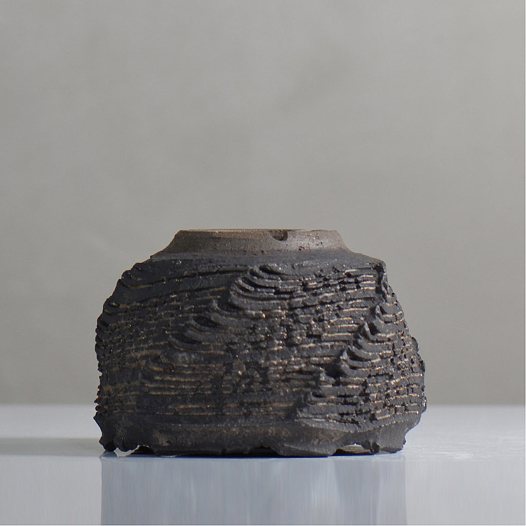 菊地元野 / DANSOU GLOSS ブラック / kg2_db24_s /  約φ10.5cm / 植木鉢