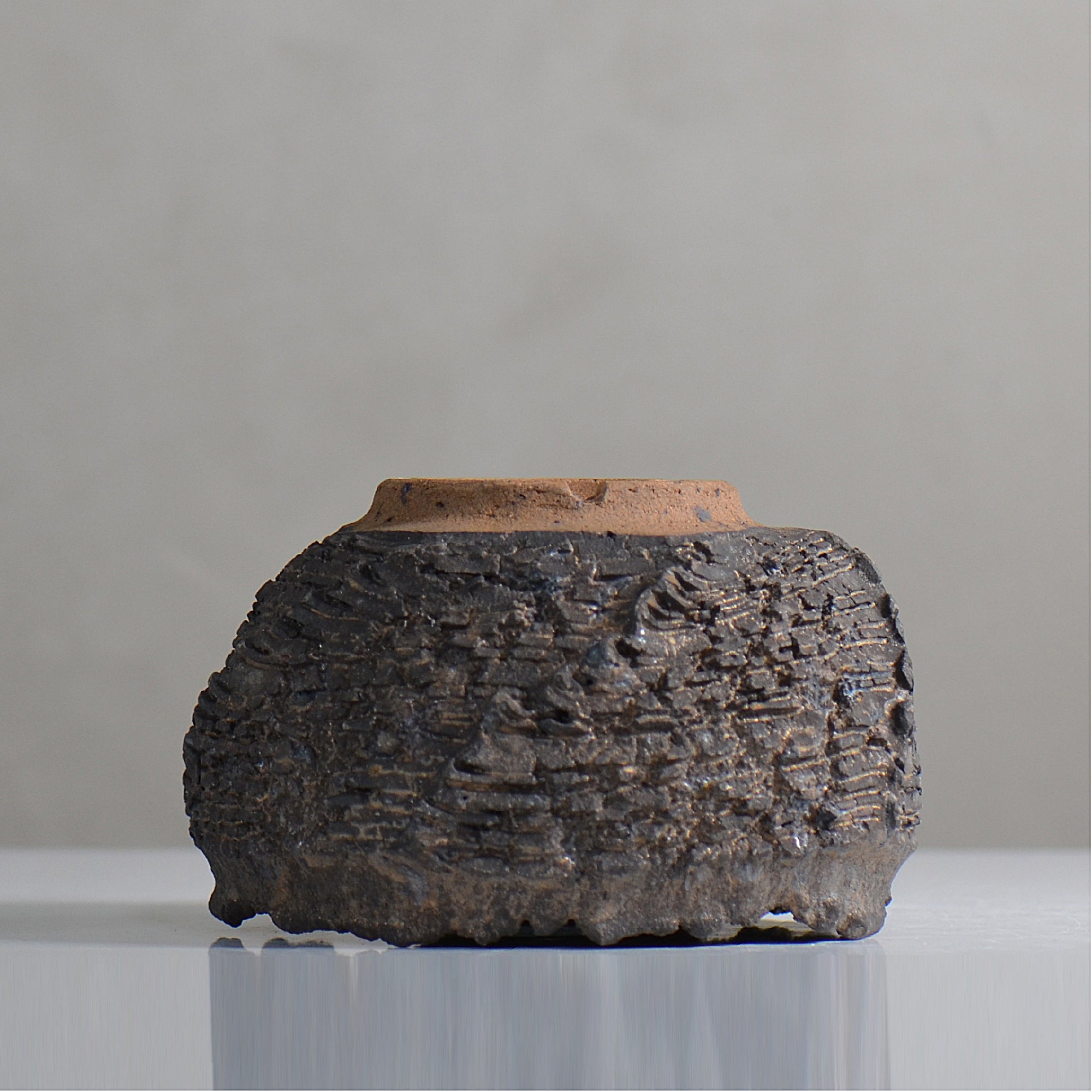 菊地元野 / DANSOU GLOSS ブラック / kg2_db25_m /  約φ13.5cm / 植木鉢