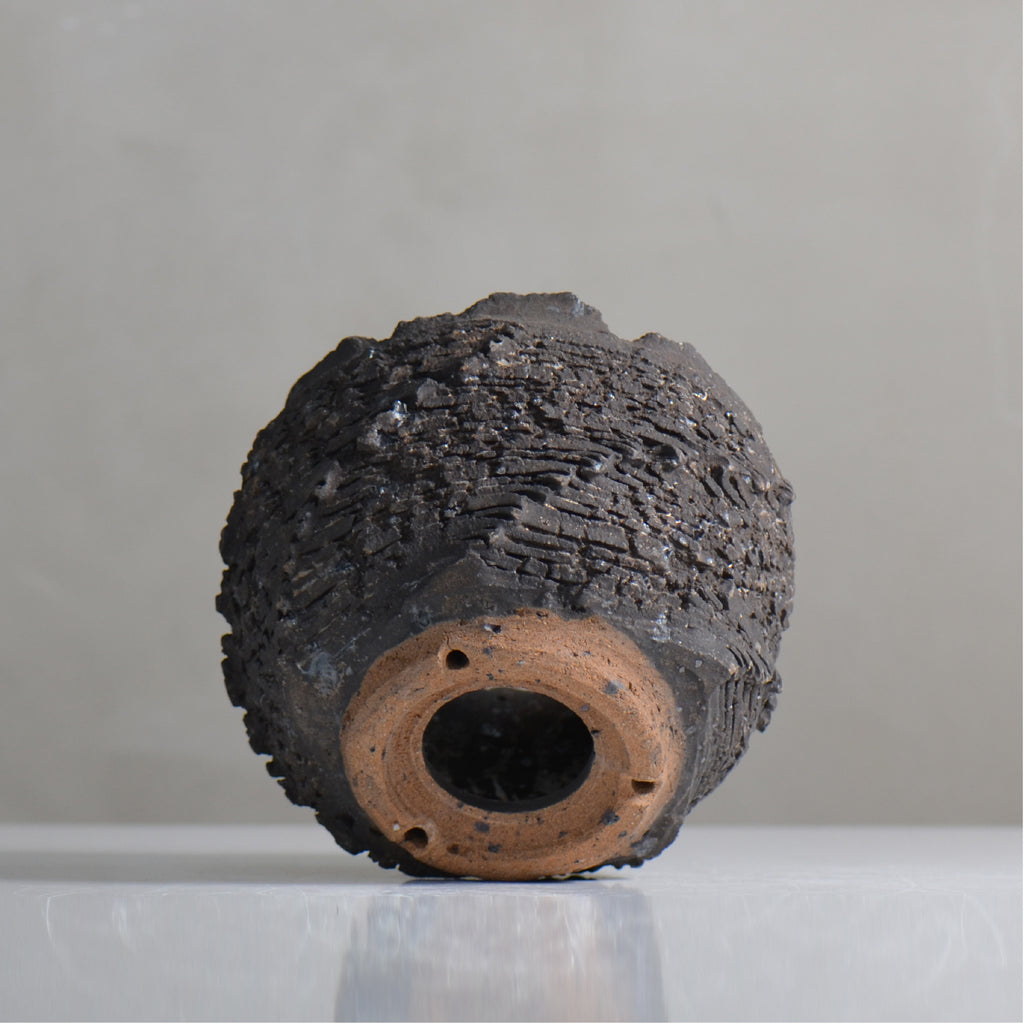 菊地元野 / DANSOU GLOSS ブラック / kg2_db26_m /  約φ12.5cm / 植木鉢