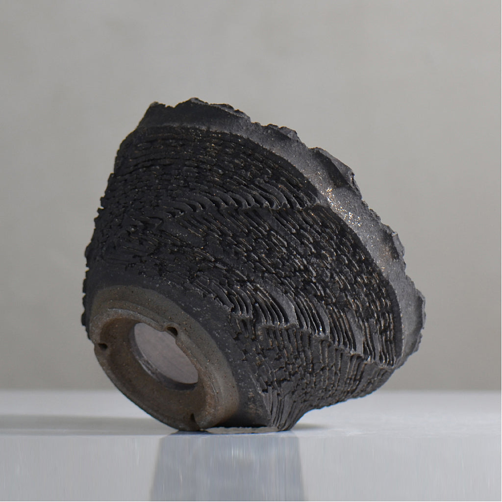 菊地元野 / DANSOU GLOSS ブラック / kg2_db27_l /  約φ16cm / 植木鉢