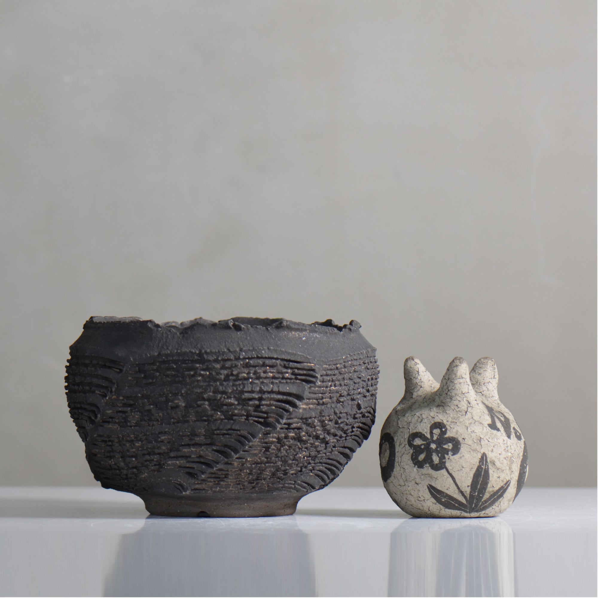 菊地元野 / DANSOU GLOSS ブラック / kg2_db28_m /  約φ13.5cm / 植木鉢