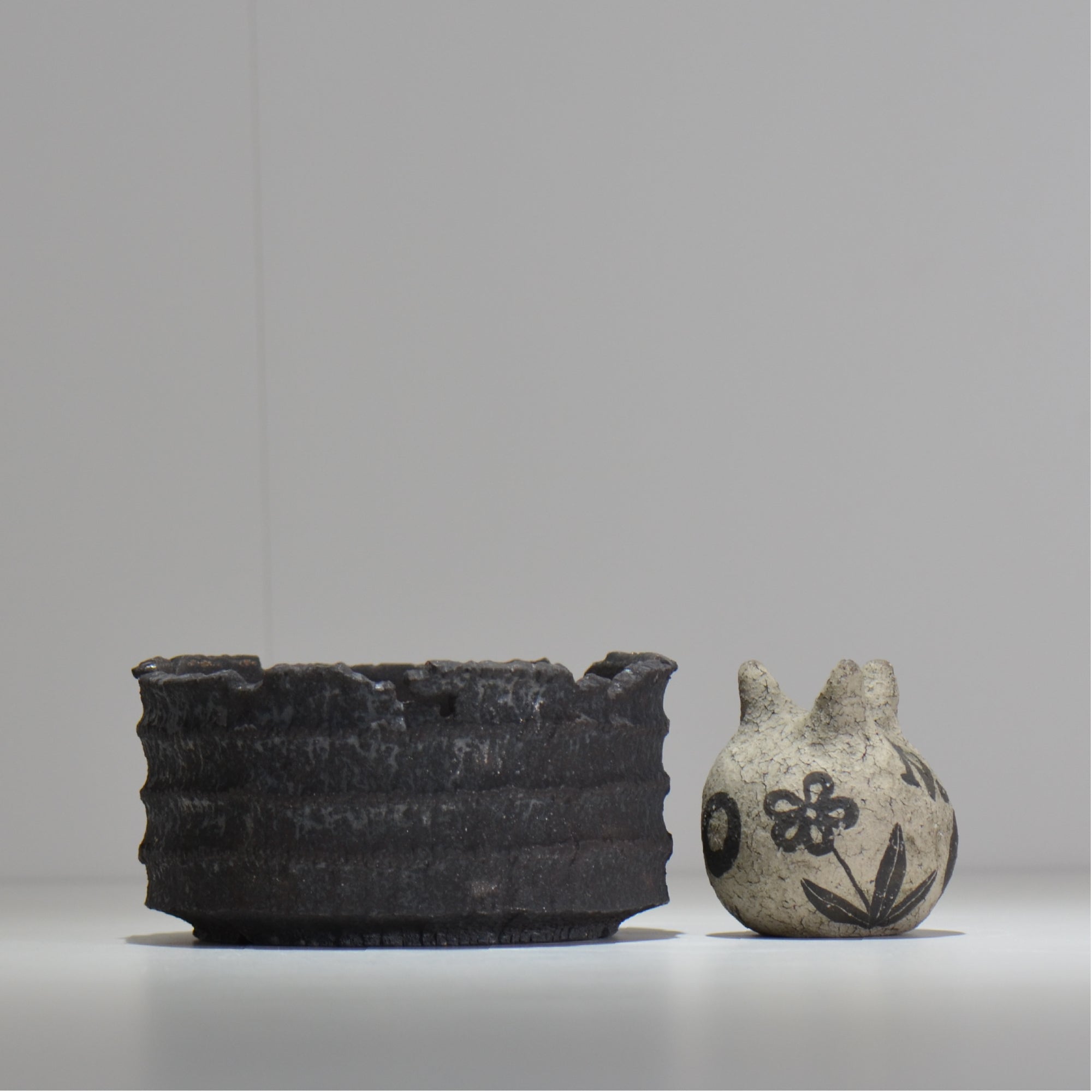 菊地元野 / AVOCADO BORDER ブラック 07 / L / 約φ16cm / 植木鉢