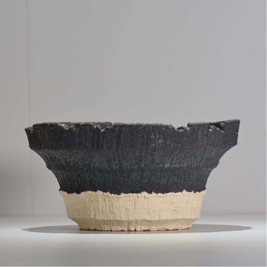 Kikuchino / AVOCADO BORDER Two-tone 04/Large bowl