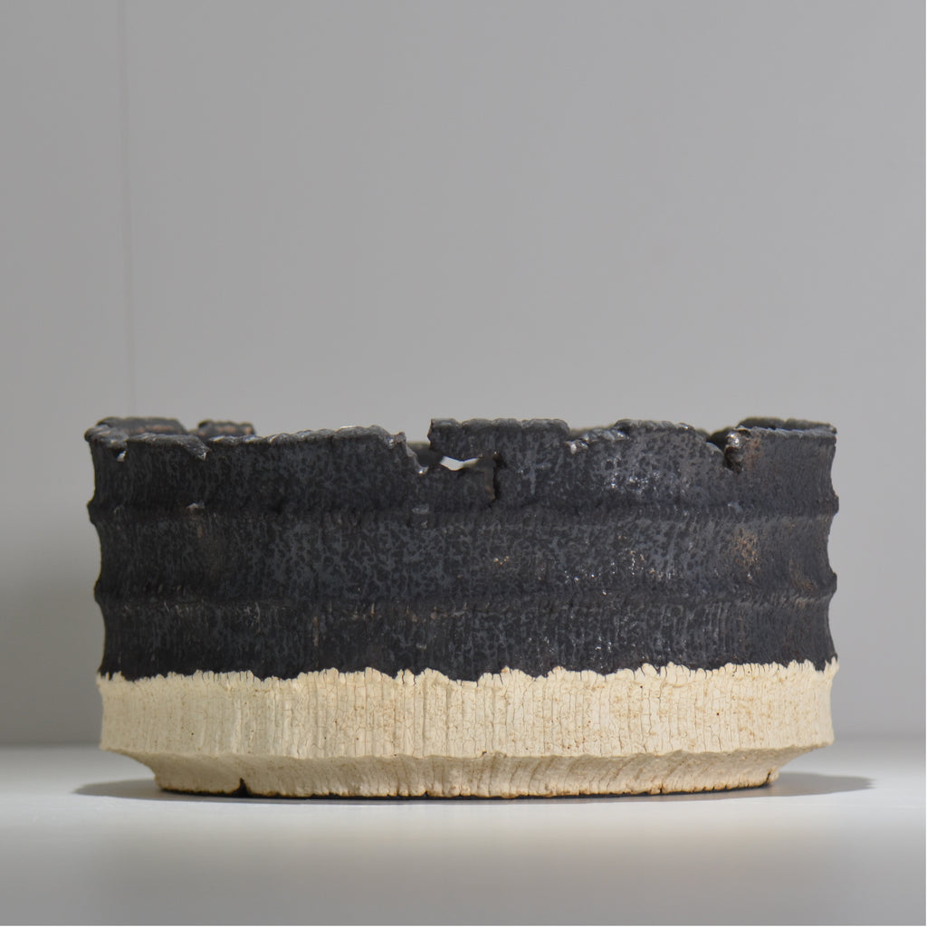 Kikuchino / AVOCADO BORDER Two-tone 04/Large bowl