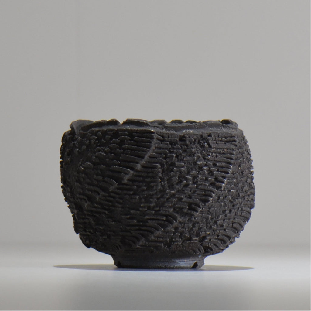 菊地元野 / DANSOU GLOSS ブラック / kg_db01_s /  約φ9.5cm / 植木鉢
