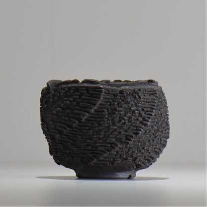 菊地元野 / DANSOU GLOSS ブラック / kg_db01_s /  約φ9.5cm / 植木鉢