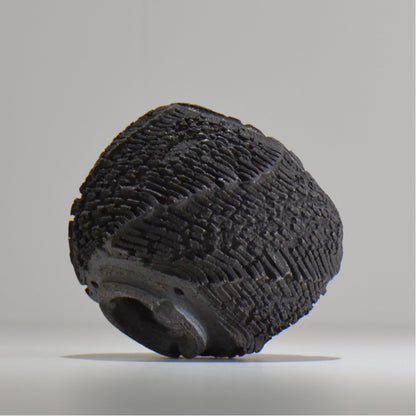 菊地元野 / DANSOU GLOSS ブラック / kg_db01_s /  約φ9.5cm / 植木鉢