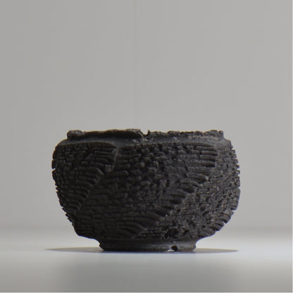 菊地元野 / DANSOU GLOSS　ブラック / kg_db02_s /  約φ9.5cm / 植木鉢