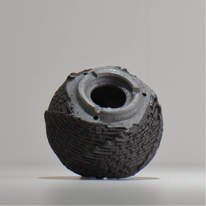 菊地元野 / DANSOU GLOSS ブラック / kg_db03_s /  約φ10cm / 植木鉢
