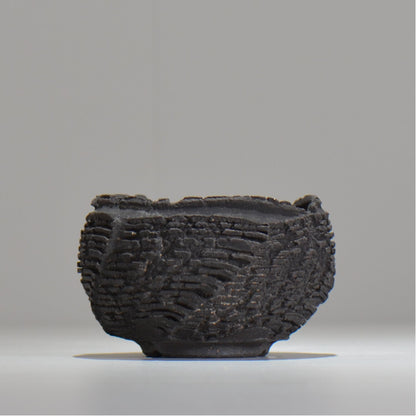 菊地元野 / DANSOU GLOSS ブラック / kg_db05_s /  約φ10cm / 植木鉢