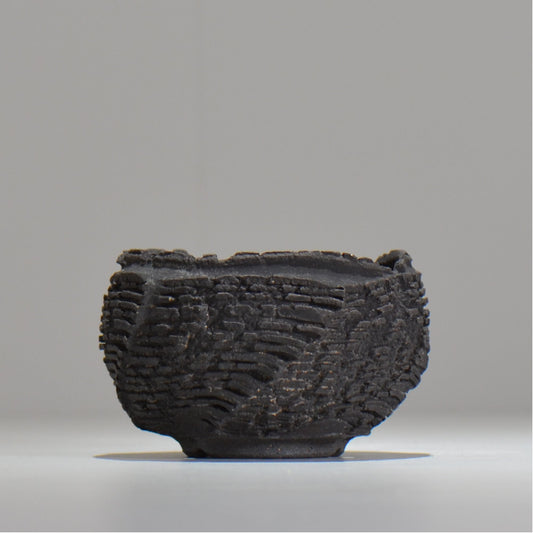 菊地元野 / DANSOU GLOSS ブラック / kg_db05_s /  約φ10cm / 植木鉢
