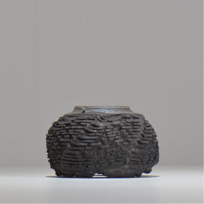 菊地元野 / DANSOU GLOSS ブラック / kg_db05_s /  約φ10cm / 植木鉢