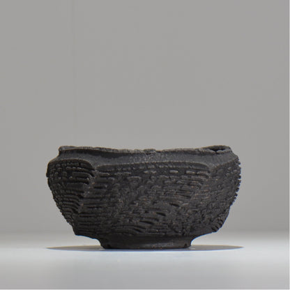 菊地元野 / DANSOU GLOSS ブラック / kg_db27_m /  約φ12.5cm / 植木鉢
