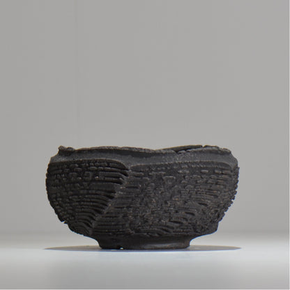 菊地元野 / DANSOU GLOSS ブラック / kg_db27_m /  約φ12.5cm / 植木鉢