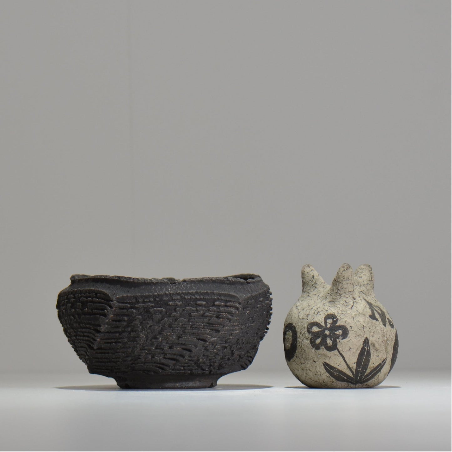 菊地元野 / DANSOU GLOSS ブラック / kg_db27_m /  約φ12.5cm / 植木鉢