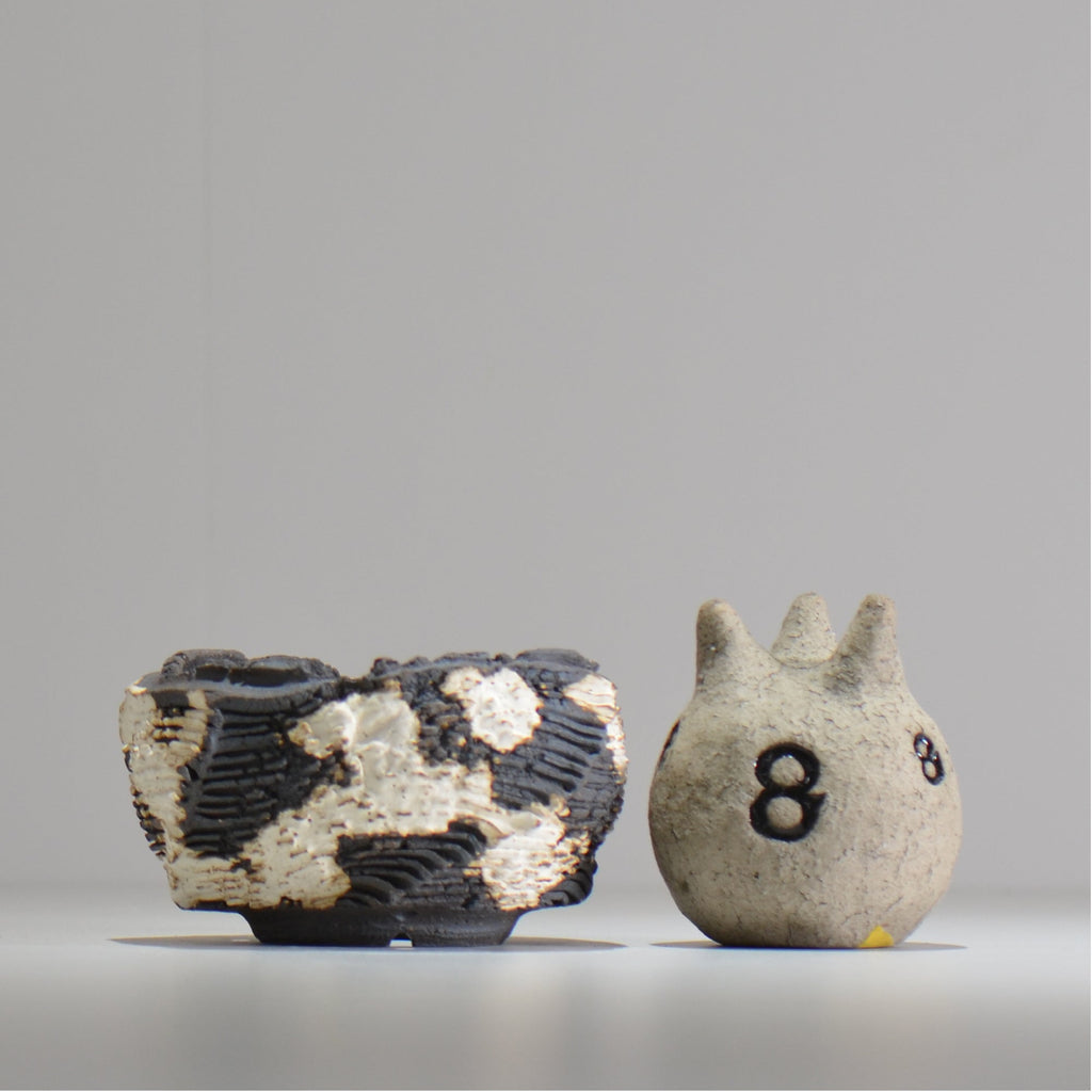 菊地元野 / DANSOU GLOSS ツートン / kg_dt13_s /  約φ10cm / 植木鉢