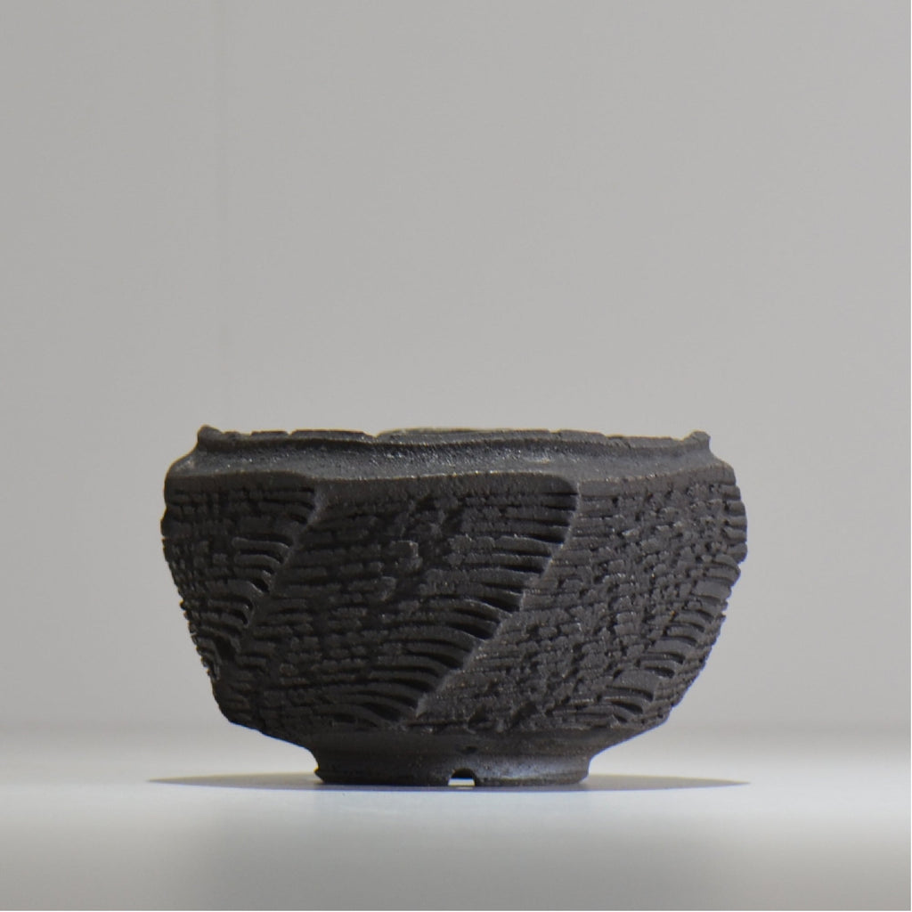 菊地元野 / DANSOU GLOSS ブラック / kg_db23_s /  約φ11.5cm / 植木鉢